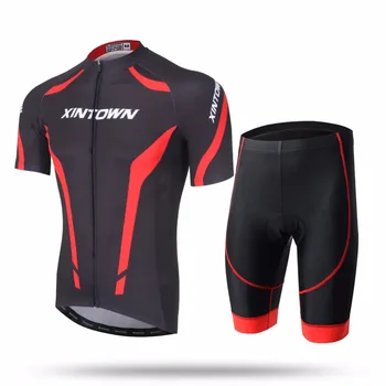 

XINTOWN Breathable Anti-Sweat Short Sleeve Cycling Sets Clothes Jerseys Bib Shorts Bike Ropa Ciclismo Bicycle Jerseys XINGNUOHON