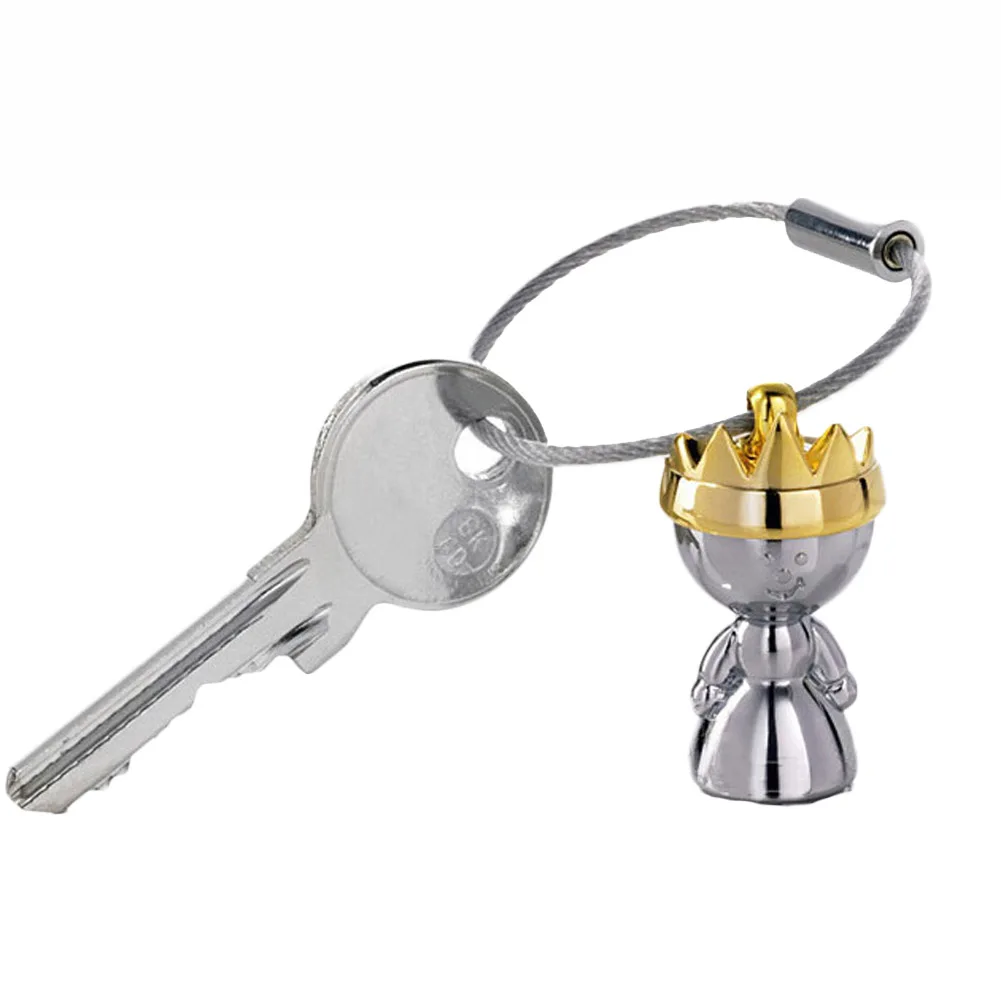 

Little King & Little Queen Couple Keychain Creative Love Fashion Valentine Gift Key Chain Ring Keyring