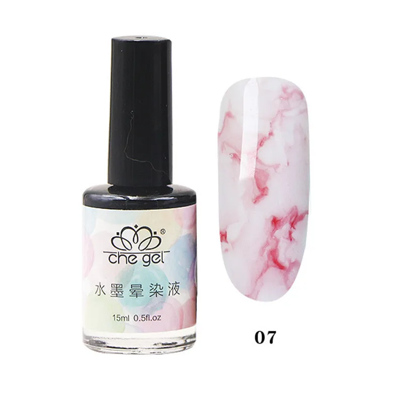 Sale Watercolor Ink High Quality Water Dyeing Gradient 15ML Nail Art Japanese Nails Gel Nail Polish 1PC Marble Pattern