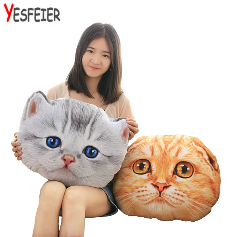 40/50cm Wholesale Cat Plush Toys Expression cat pillow Soft Cushion