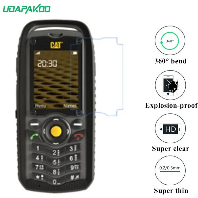 Udapakoo прозрачная закаленная (мягкое стекло) пленка для Cat B25 нано Взрывозащищенная