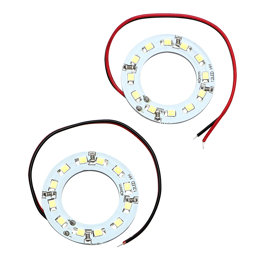 LEEPEE 2 шт./компл. 12SMD 1210 3528 40 мм Авто дневные ходовые огни автомобилей головной