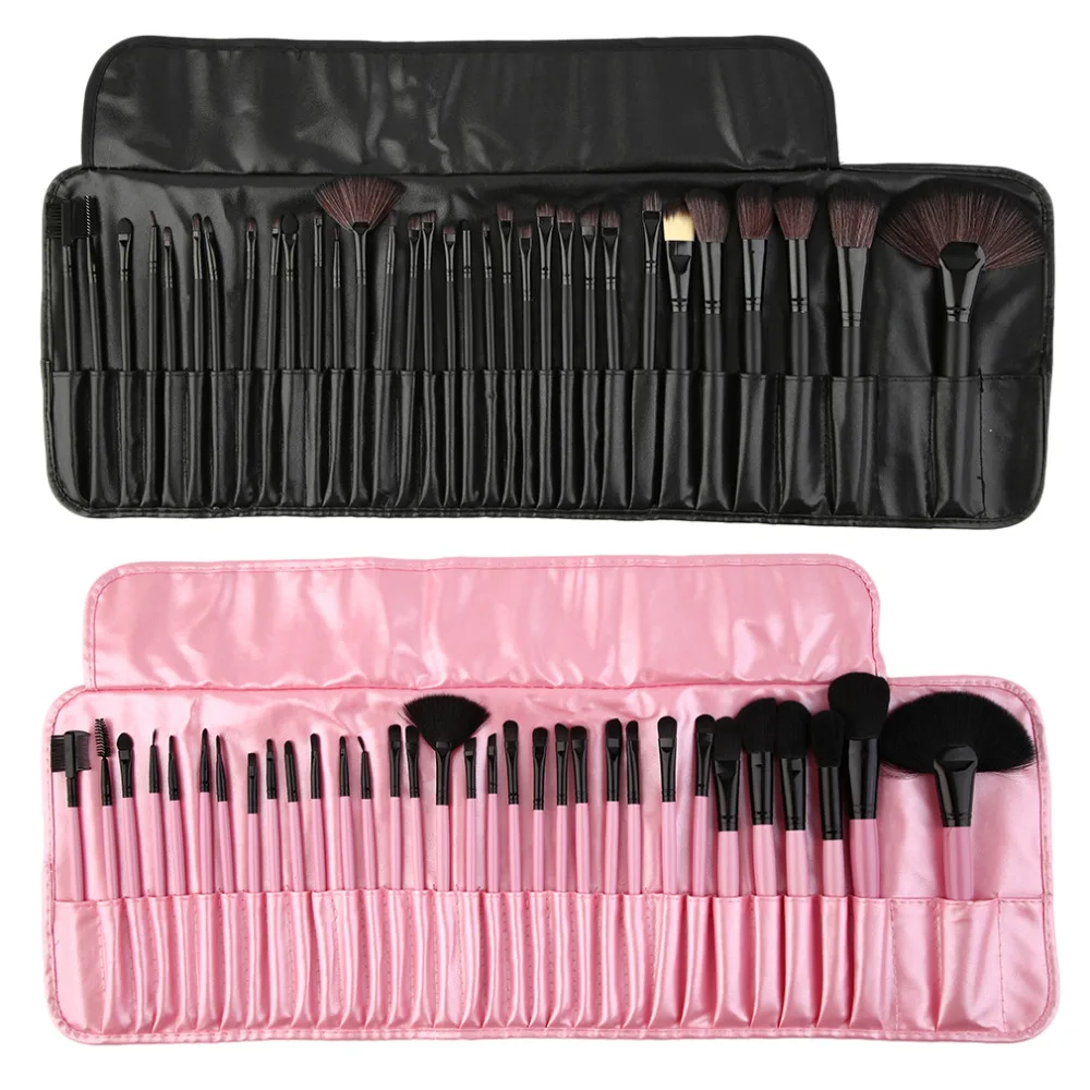 

32 pieces brushes pack complete make-up brushes with case long lasting professional use & casual personal use