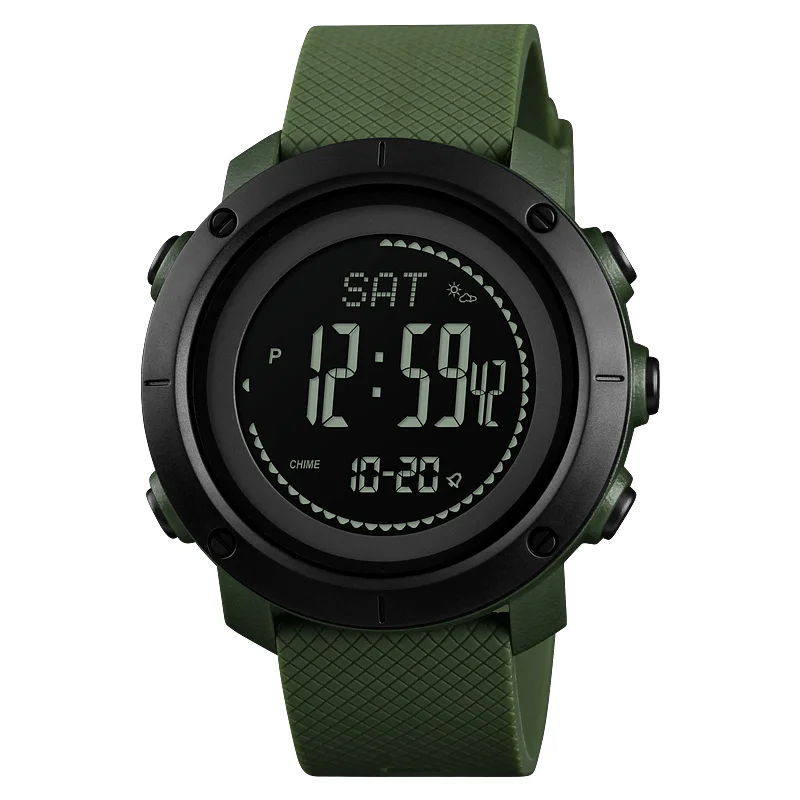 

Professional Outdoor Sports Watches Men Women Compass Electronic Digital Wristwatch Pedometer Pressure Clock Relogio Masculino