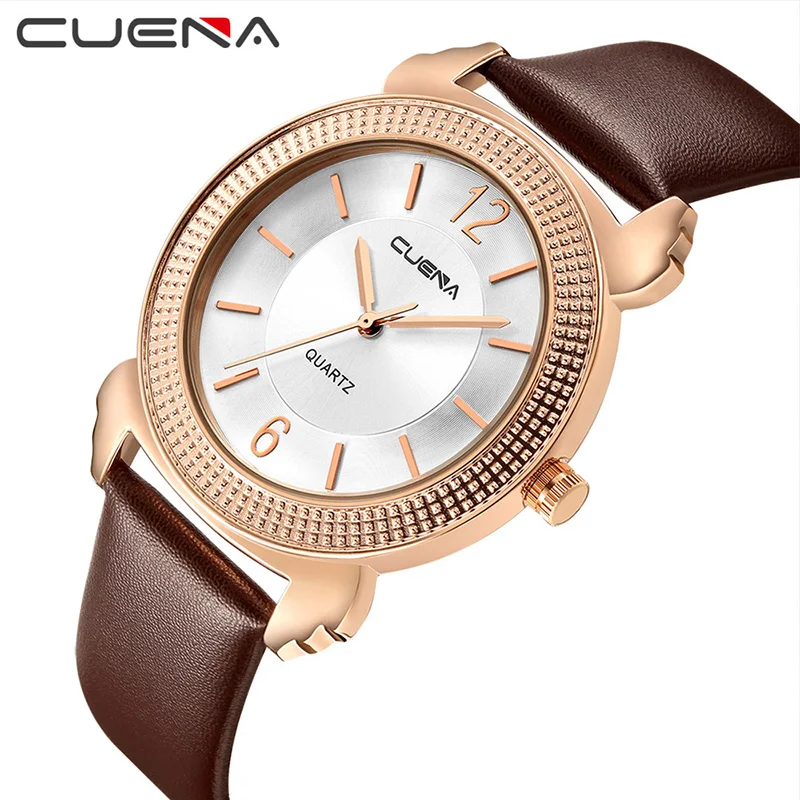 CUENA Fashion Dress Ladies Watches Top Brand Luxury Women Watch Quartz Wristwatches Waterproof Clock Relojes Relogio Feminino CUENA Fashion Dress Ladies Watches Top Brand Luxury Women Watch Quartz Wristwatches Waterproof Clock Relojes Relogio Feminino