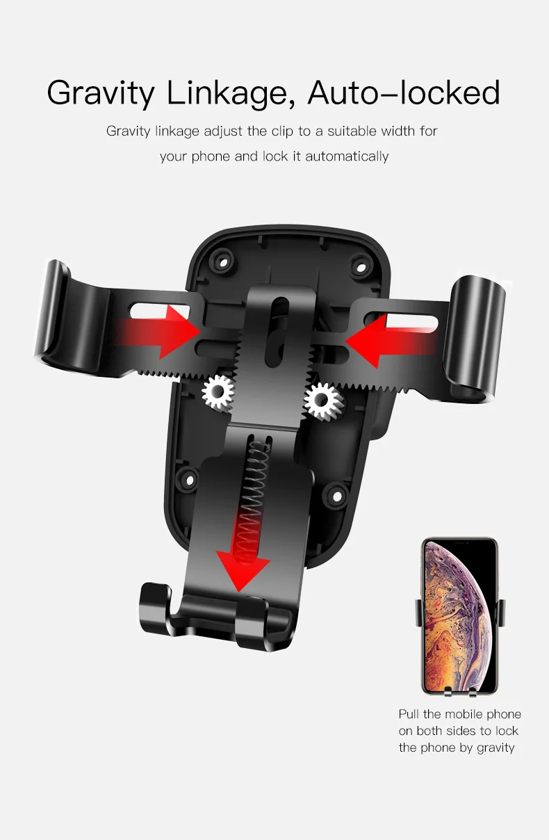 Gravity Car Mount Holder Phone Stand (5)