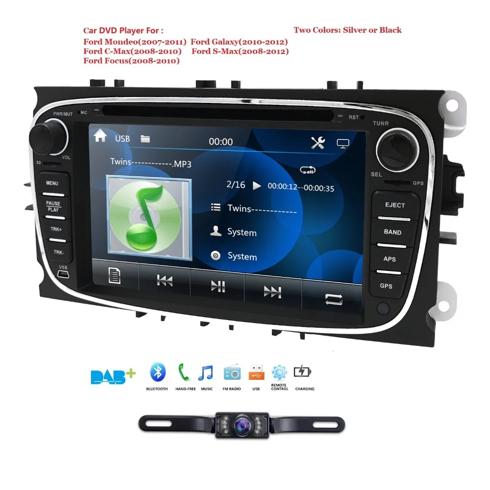 Автомагнитола 2 Din мультимедийный плеер с монитором GPS Wi-Fi для FORD/Focus/S-MAX/Mondeo/C-MAX/Galaxy