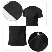 HOT Men Compression T-shirt Short Sleeve Quick-drying Breathable for Summer Sports Running HV99