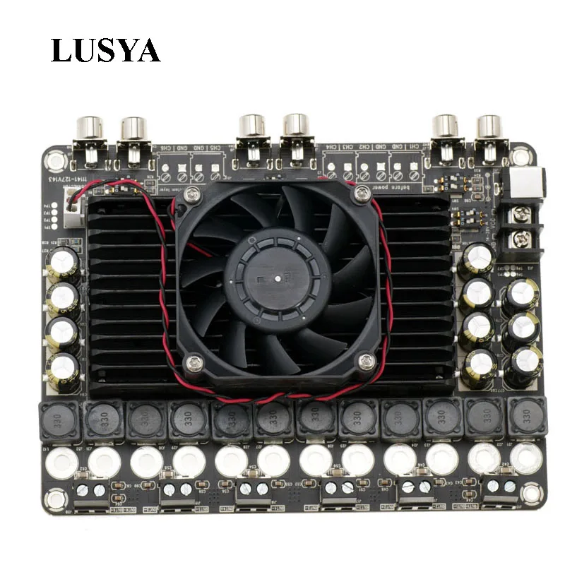 Lusya TDA7498 HIFi Fever Digital Amplifier Board Class D 100W *6 for Car power DC36V 6 Channel Amp