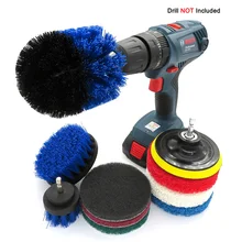 Набор насадок для сверлильной щетки, щетка для чистки и скраба, очиститель для автомобиля, кухни, ванной и т. д.(10 шт
