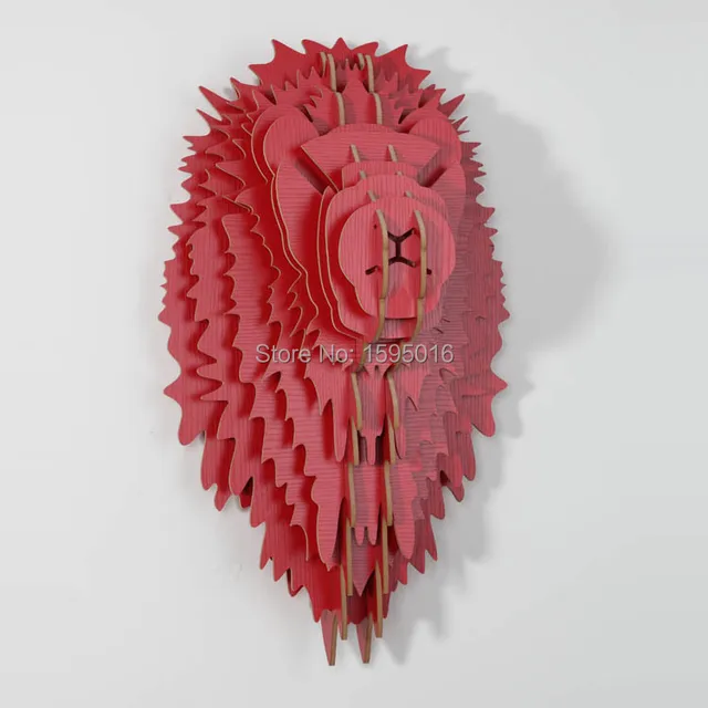 Wood Carved Wall Decor online shop red diy wooden lion head for wall decor,wood carving Wood Carved Wall Decor online shop red diy wooden lion head for wall decor,wood carving