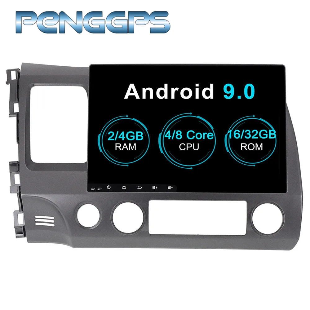 Android 9.0 GPS Navigation for Honda Civic sedan 2007-2011 DVD Player 10.1 Inch IPS Touch Screen HIFI Music Mirror Link FM Unit Android 9.0 GPS Navigation for Honda Civic sedan 2007-2011 DVD Player 10.1 Inch IPS Touch Screen HIFI Music Mirror Link FM Unit