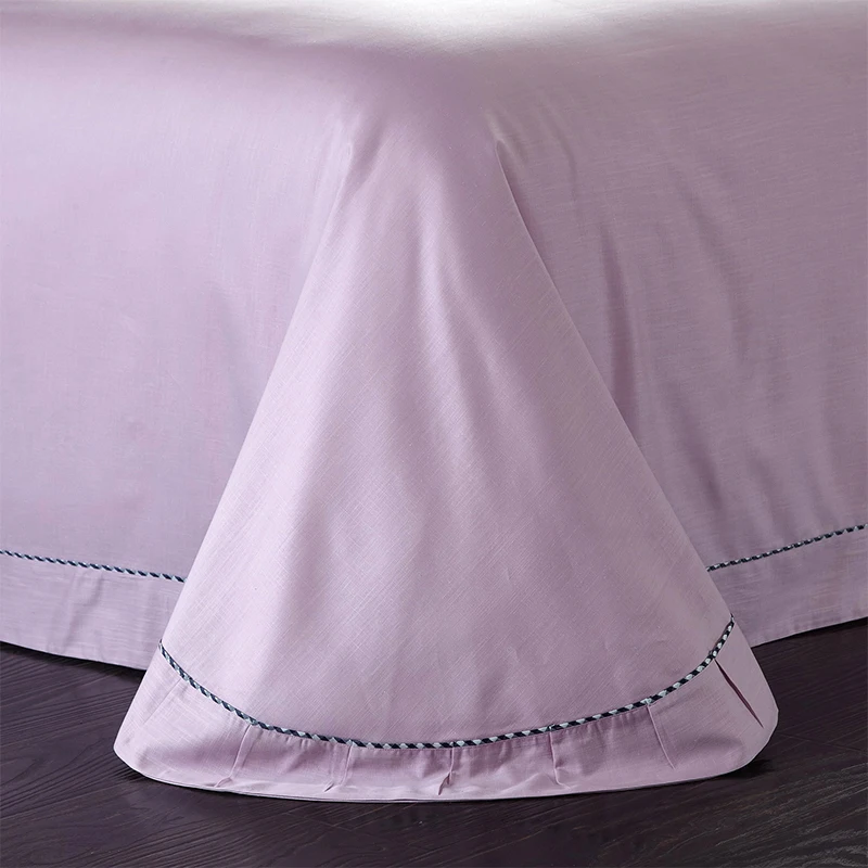 Waliicorners New Cotton linens beige Embroidery Luxury Bedding set King Queen size Bed set Duvet cover Bedsheet Pillowcases 15 1