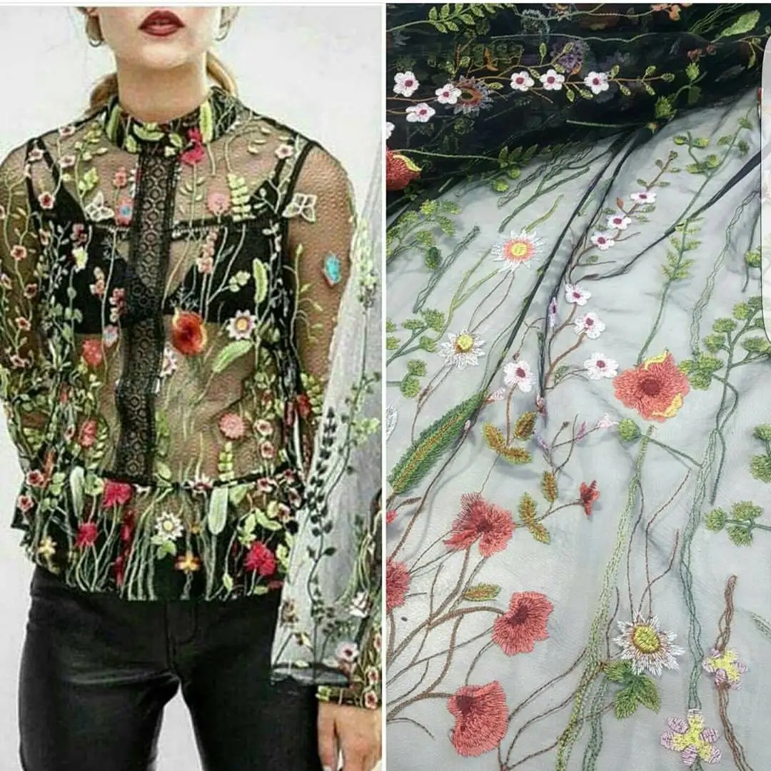 Красный нигерийская расцветка французское кружево ткань 2017 африканская тюль