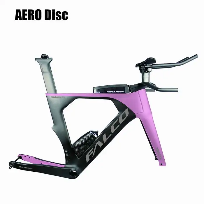 OEM FALCO велосипед аэрокарбонат велосипед для триатлона карбоновая рама TT 1-1/" Tapper труба углеродный велосипедный руль рама велосипеда - Цвет: pink color