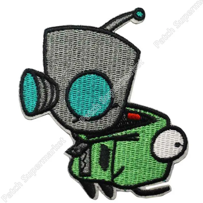Invader Zim Animated TV Series Gir Robot Figure Embroidered 4/" Patch