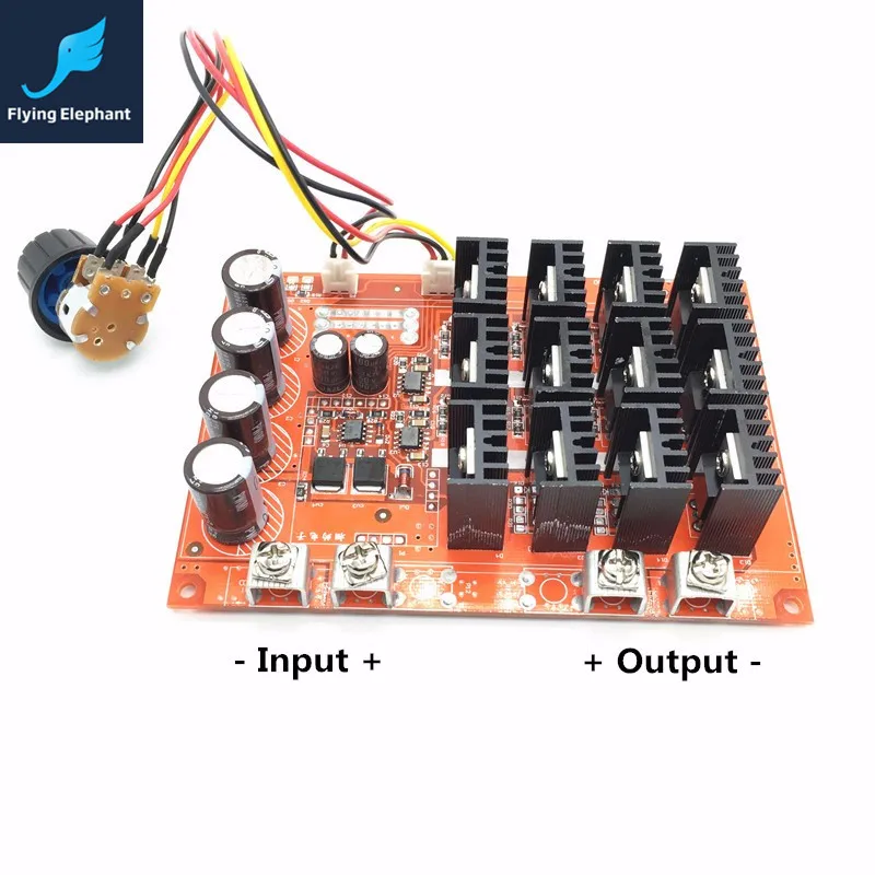 DC 12V 24V 36V 40V 50V 60A High Power Motor Speed Controller