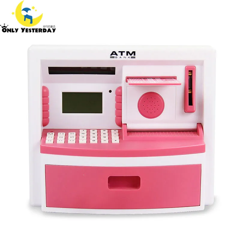 Mini ATM Bank Toy Digital Cash / Coin Storage Save Money Box ATM Bank