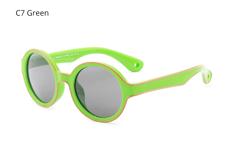 Ralferty поляризованные солнцезащитные очки для детей Новинка TR90 для мальчиков и девочек детские спортивные Круглые Солнцезащитные очки UV400 очки детские оттенки K8179