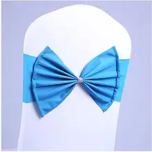 5 шт. эластичный спандекс лук в форме бант на стул es чехол для свадьбы стрейч бант на стул для свадебного банкета украшения вечерние партии Декор