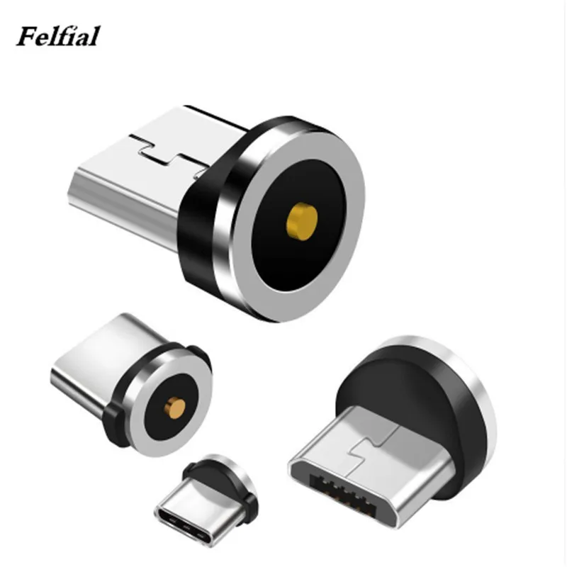 

Magnetic Charger for iphone /Type C Connector Plug for Round Cable micro usb android type c connector 1 pin