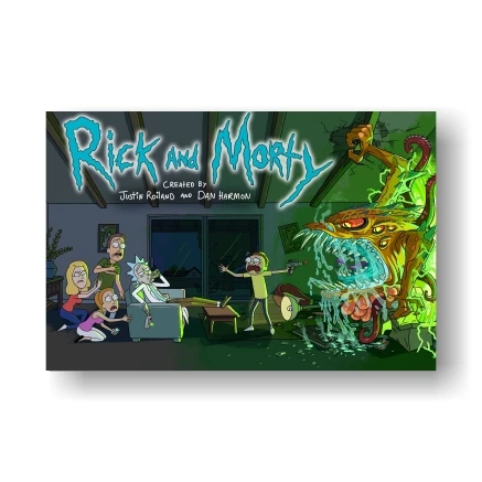 Серия Rick and Morty 1 винтажные плакаты анимация sci-fi sitcom художественная живопись украшение домашний декор - Цвет: Многоцветный