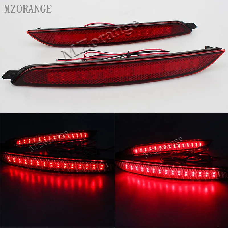 MZORANGE 2 Pcs Daytime Running Lights 35 Led ABS Stop Brake Light Car Rear Fog Lamps