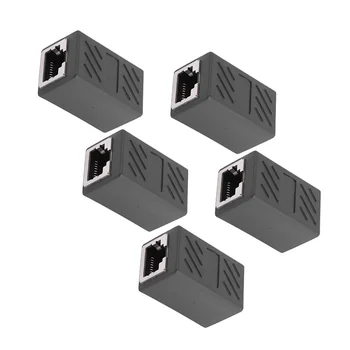 

5PCS RJ45 Female to Female Inline Coupler Cat7 Cat6 Cat5e Ethernet LAN Network Coupler Extender Connector Cable Adapter