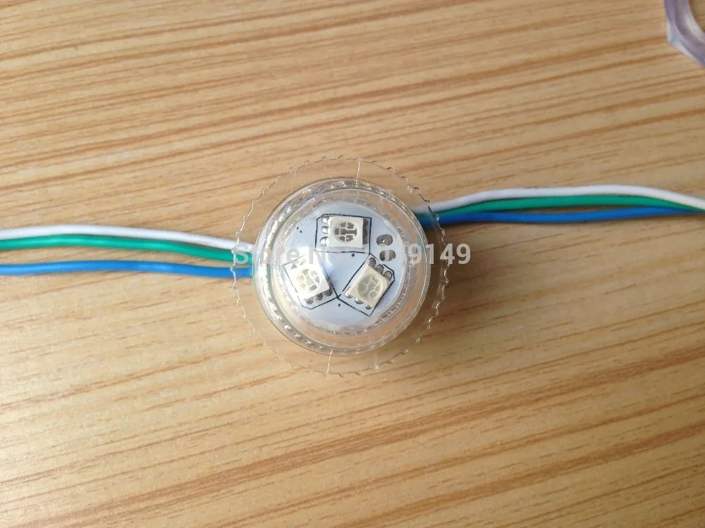 WS2811 Светодиодная точечная подсветка диаметром 26 мм 3 шт. 5050SMD светодиоды с 1 IC DC12V