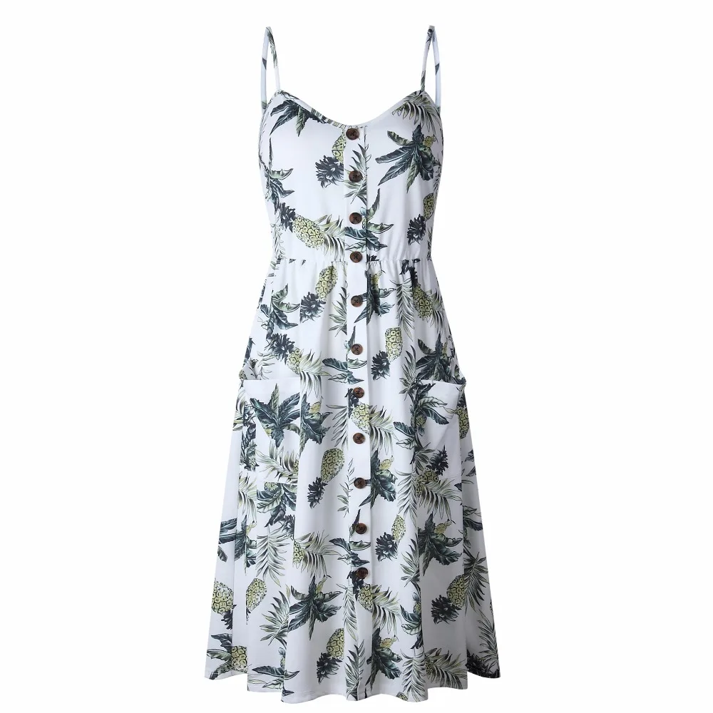 Women Vintage Casual Sundress