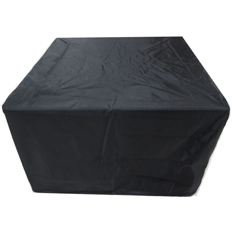 86*86*36cm Mayitr Black Waterproof Fire Pit Canvas Square Outdoor  Cooking BBQ Grill Dust Covers