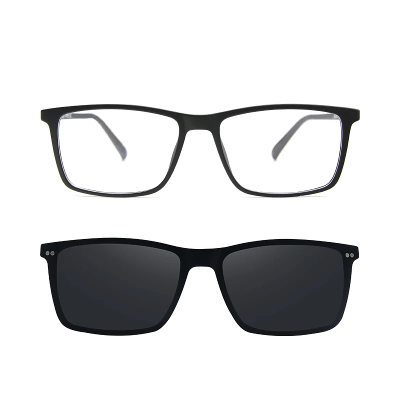 Ультратонкие зажимы на клипсах, полная оправа, оптическая оправа, винтажные мужские очки для близорукости, солнцезащитные очки, антибликовые/УФ - Цвет оправы: x3174-7
