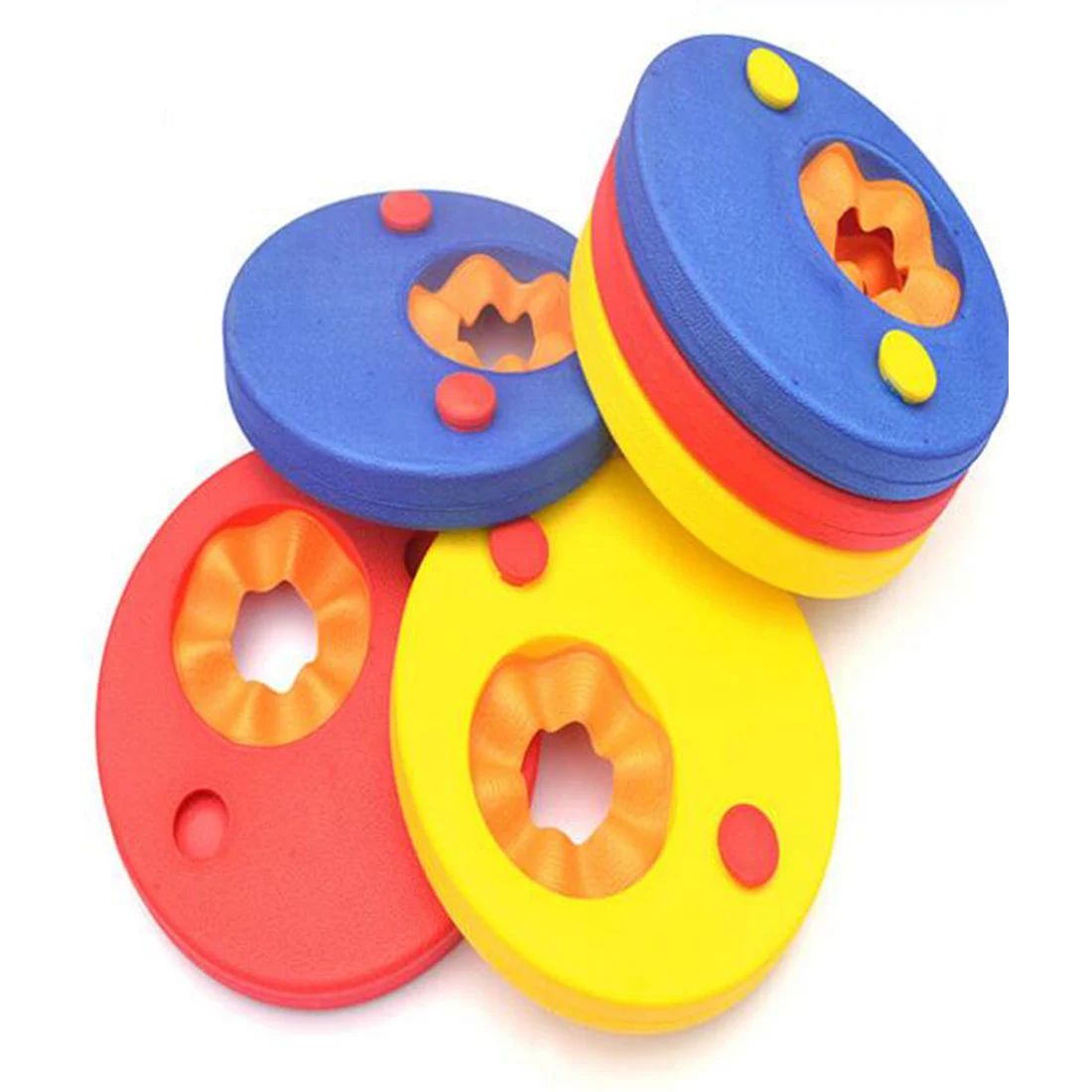 

Hot 1PC Foam Swim Discs Arm Bands Floating Sleeves Inflatable Pool Float Board Baby Swimming Exercises Circles Rings Pool Toys