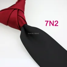 Галстук Yibei Coachella, галстук бордового цвета с контрастным черным двухцветным галстуком, галстук в стиле пэчворк, галстук в деловом стиле, качественный галстук Gravata