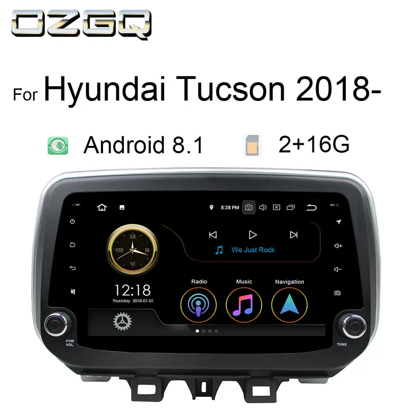 

OZGQ Android 8.1 System PX30 Quad Core Autoradio Car Multimedia Monitor For Hyundai Tucson IX30 2018- With Mirror Link GPS Navi