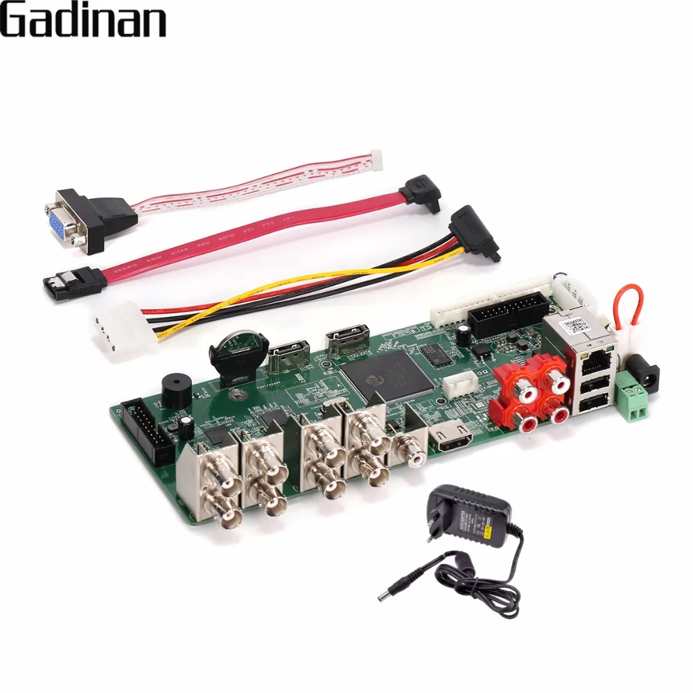 Сетевой видеорегистратор GADINAN H.264 8 каналов 1080N/16 1080 P/4CH 5 Мп NVR/AHD/CVI/TVI/CVBS HDMI DVR ONVIF|board