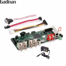 GADINAN H.264 Network Video Recorder DIY BOARD 8 Channel 1080N /16 Channel 1080P /4CH 5MP NVR/ AHD/CVI/TVI/CVBS HDMI DVR ONVIF