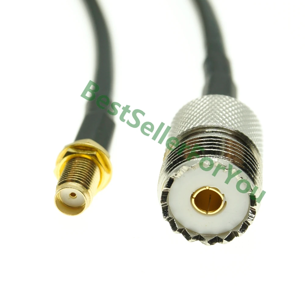 Гнездовая перегородка SMA к гнезду UHF SO239 SO 239 Jack RF прямой Перемычка RG58