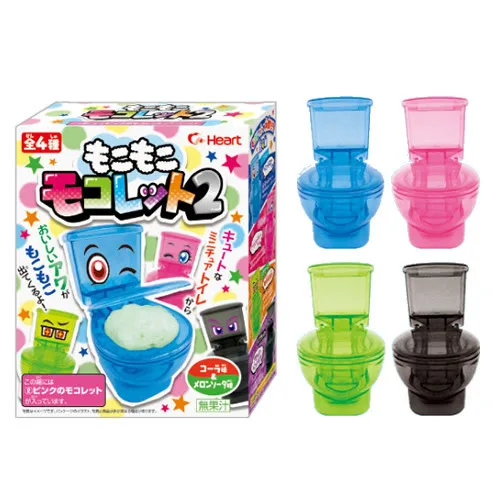 1pcs Amazing Moko Moko Mokolet 2 Candy Toilet Toy Set Japanese Candy In