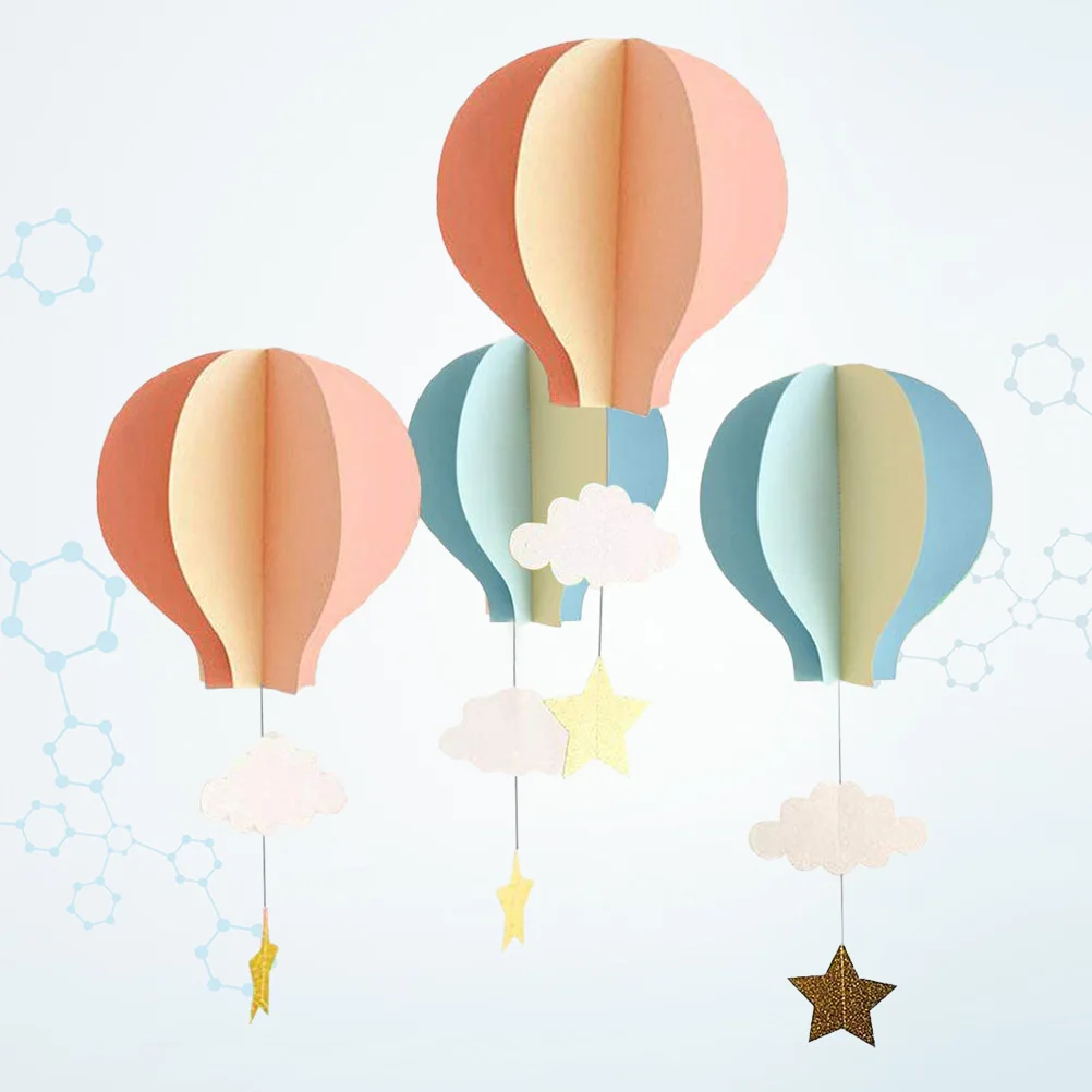 4 шт. 3D окно для детского сада Висячие бумажные воздушные шары украшения "облако" для свадьбы детский душ День рождения украшения