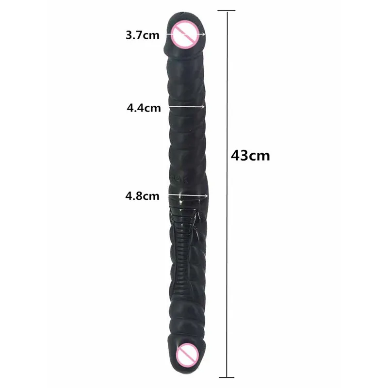 Goedkoop Spiraal Speeltjes voor Vrouwen Dubbele Dildo Dual Penis Lul Lesbische Cock Vrouwelijke Masturbatie Flexibele Soft Vagina Anale Dildo Gay