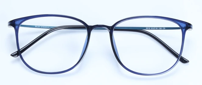 Мужские Винтажные брендовые ультра-светильник Geek очки из углеродистой стали, оправа для женщин, супер большая оправа для умников, декоративные очки для близорукости - Цвет оправы: blue