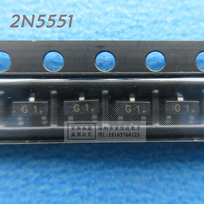 SMD transistor MMBT5551 BT5551 2N5551 (print G1) new originalg1