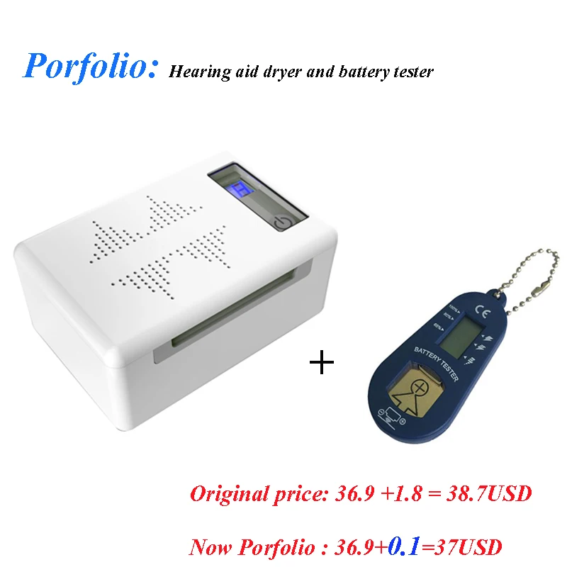 

Hearing aid tool promotion cheap Ear machine daily maintainence tool hearing aid dryer & battery tester hearing aid drying box
