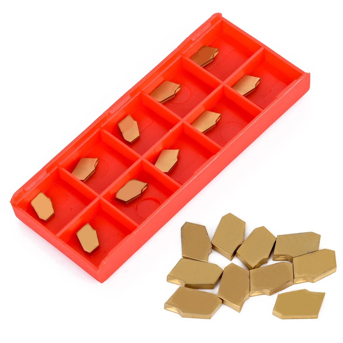 

10pcs/Set SP200 NC3020 Carbide Inserts Grooving Cut-Off Blades For CNC Lathe Turning Tool