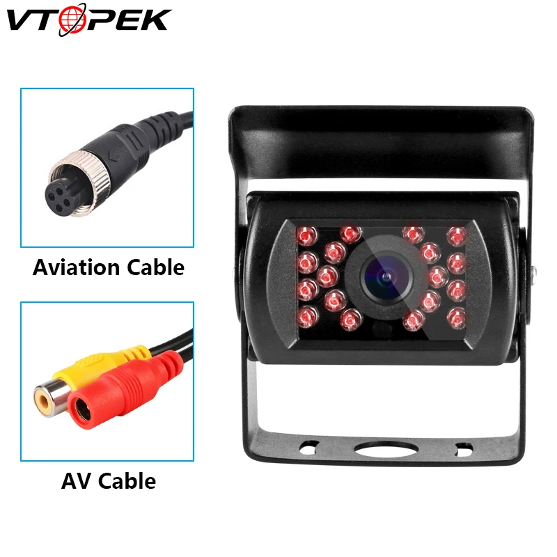 

Car Rear View Camera Universal Backup Parking Camera 18 LED Infrared Night Vision Waterproof 170 Wide Angle HD Color Image