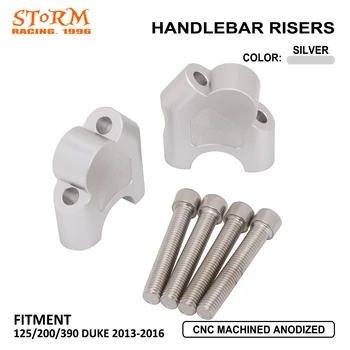

Silver Motorcycle Handlebar Extension Riser Mount Mounting Hardware 30mm Clamp Case For KTM Duke 125 200 390 2013 2014 2015 2016