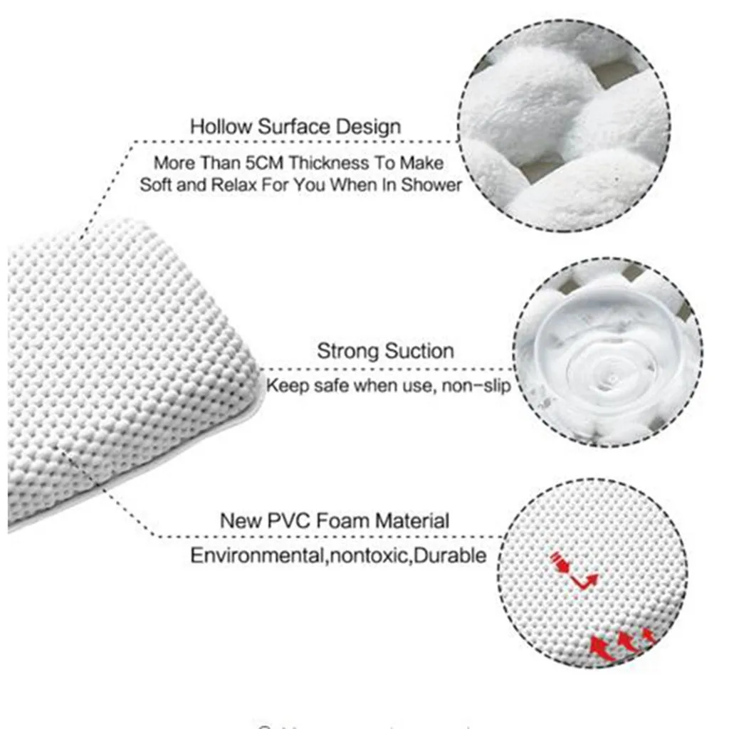 Роскошная спа-подушка для ванны, мягкая губчатая Расслабляющая подушка для ванны, 8 присосок,, Лучшая цена, подушки для ванны