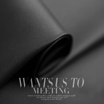 

Coated windproof silk fabric black 20mm
