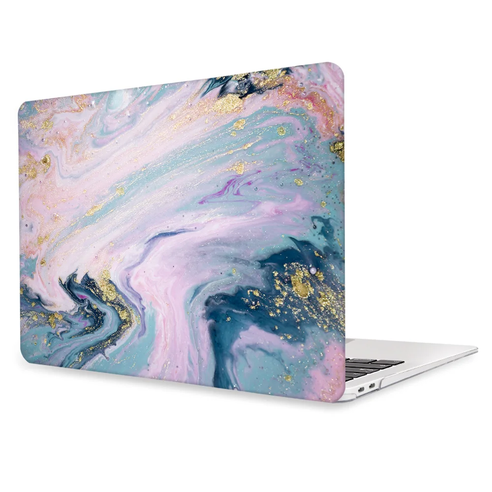 Чехол для ноутбука Apple MacBook Air 11 13 Pro retina 12 13 15 для Mac book Pro 13,3 15,4 Touch bar мраморный пластиковый жесткий чехол - Цвет: Z227